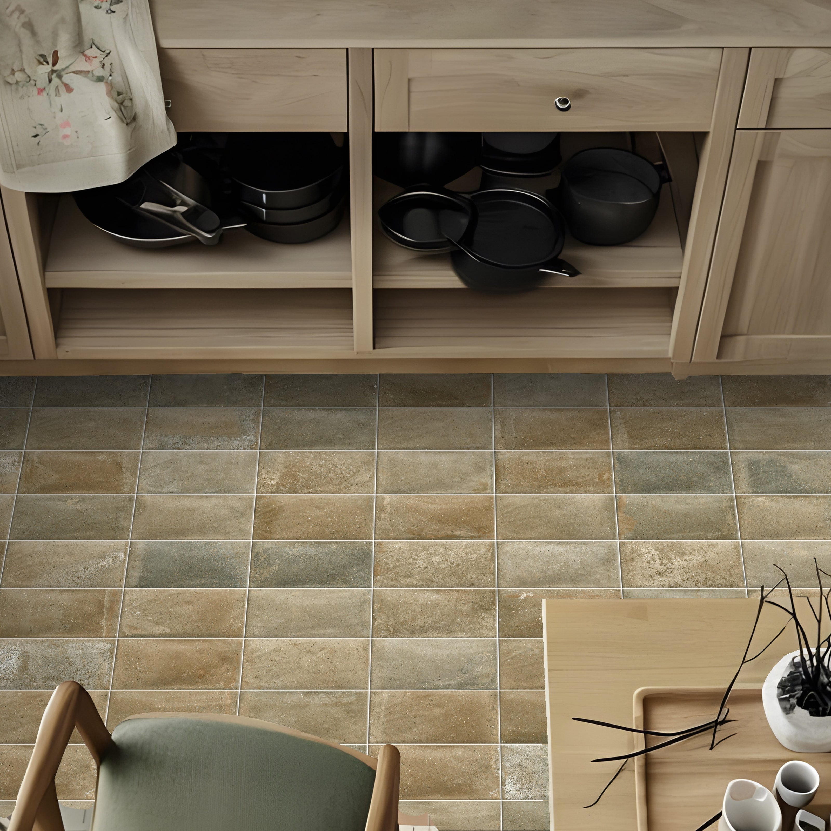 65-BN Earth Tone Tiles*