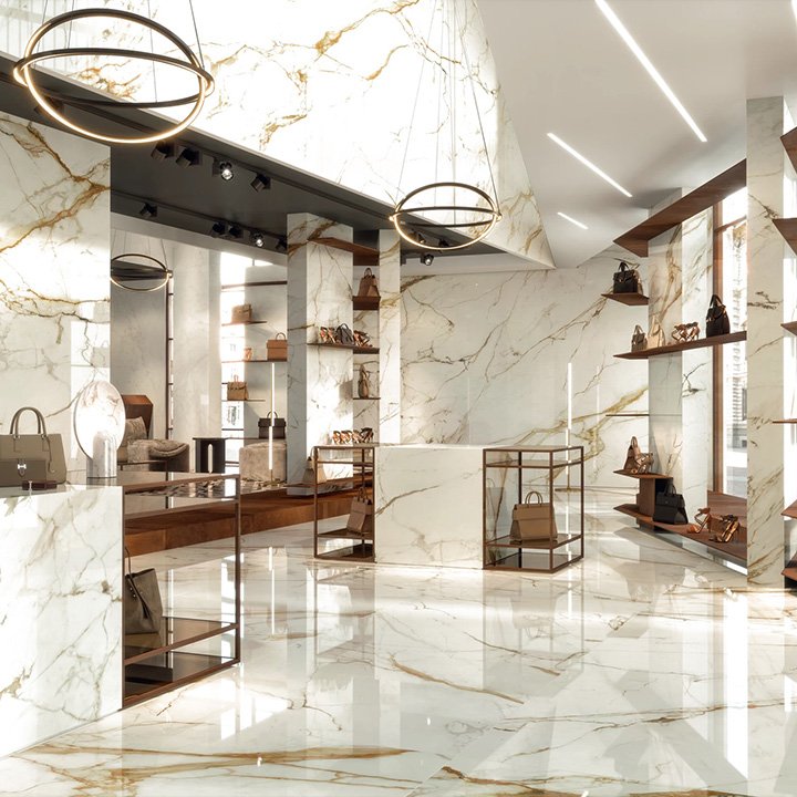 8-MS Marble Look Tiles